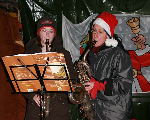 Ro Bi Sax spielt beim lebendigen Advent 2008