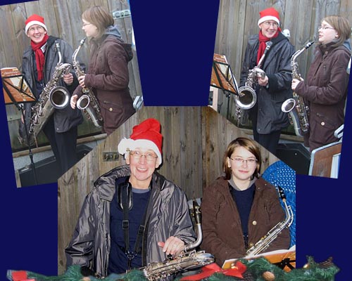 Ro Bi Sax spielt beim lebendigen Advent 2008